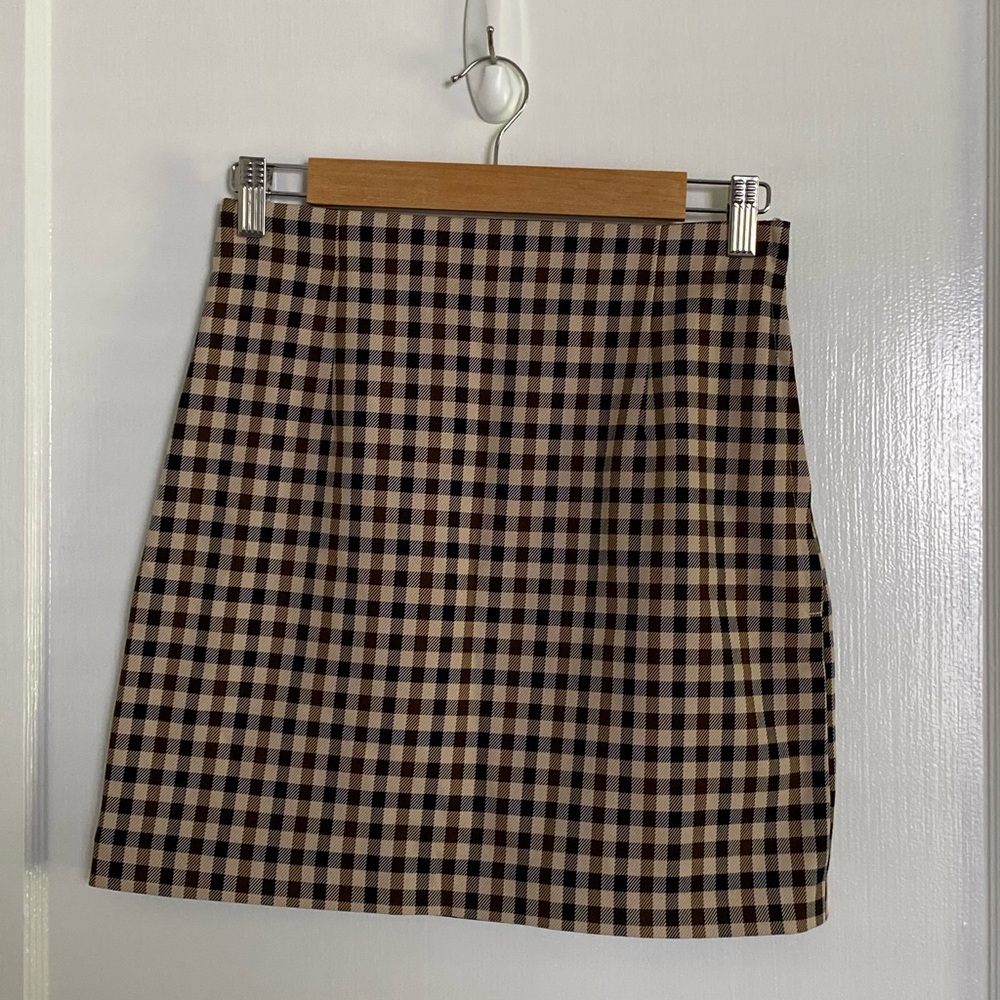 H&M Checkered Mini Skirt